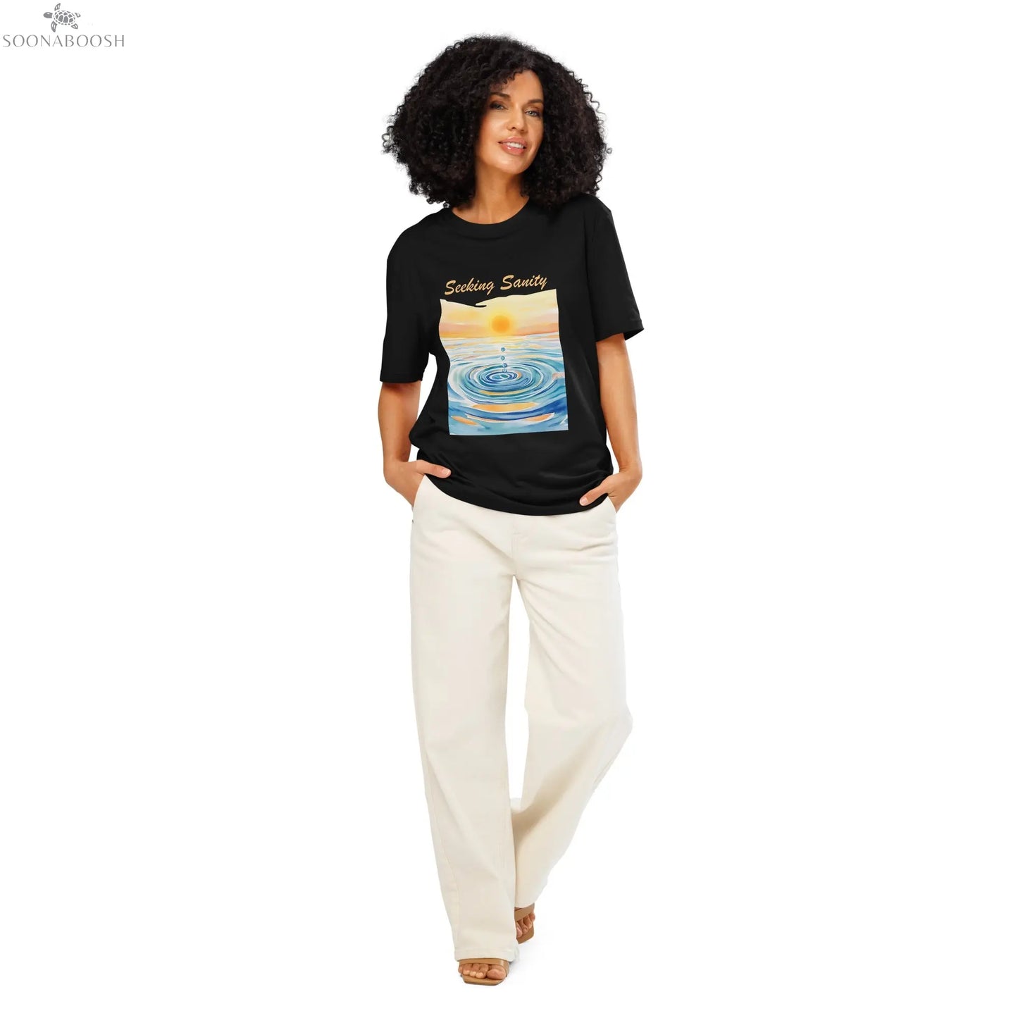 Seeking Sanity T-Shirt | Unisex Organic Cotton Streetwear Tee SOONABOOSH