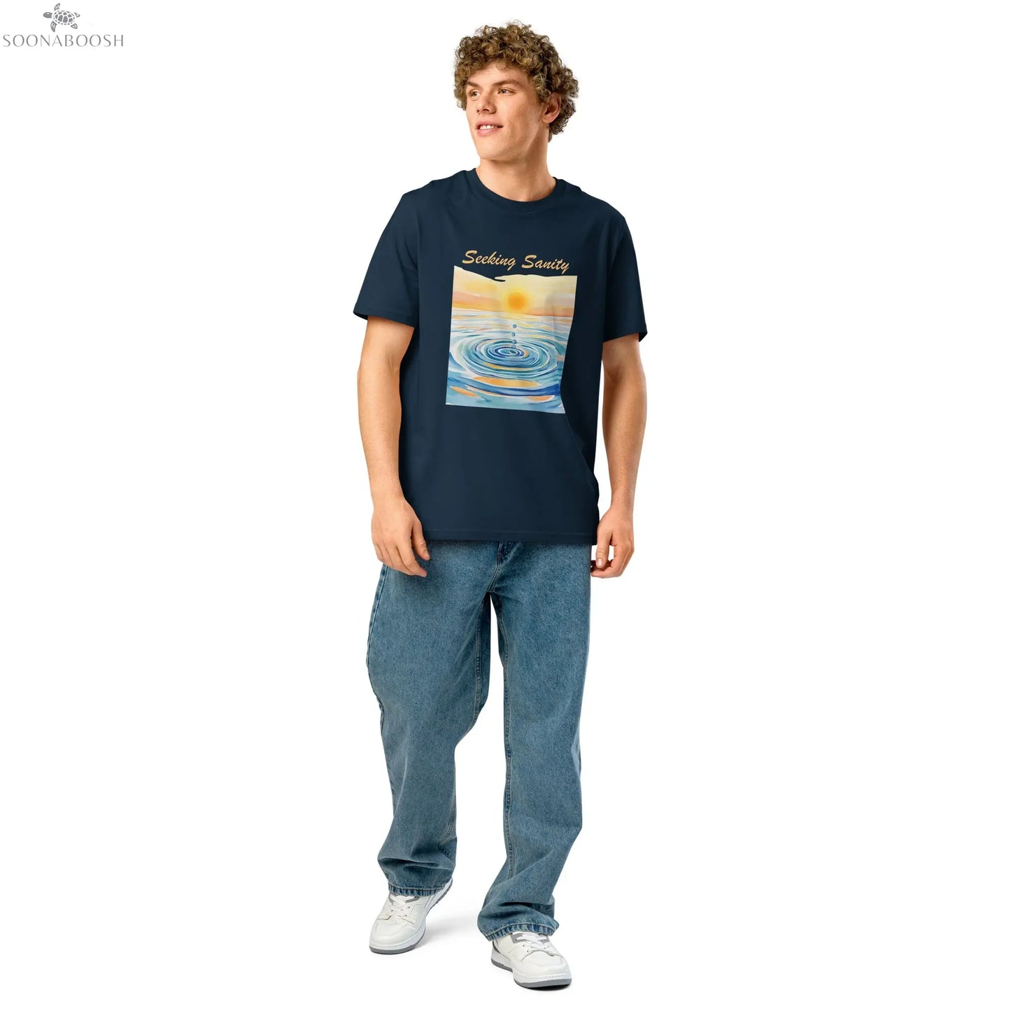 Seeking Sanity T-Shirt | Unisex Organic Cotton Streetwear Tee SOONABOOSH
