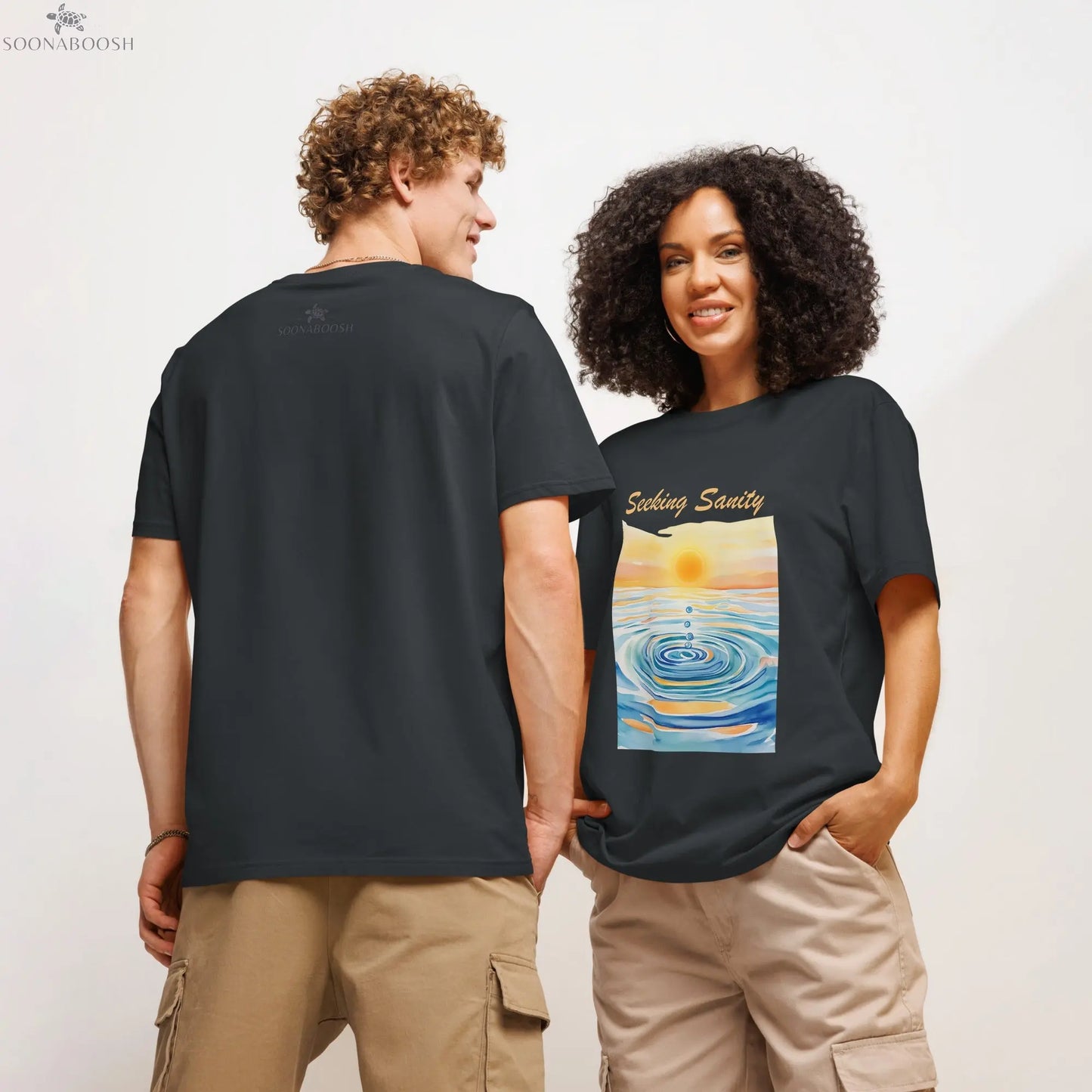 Seeking Sanity T-Shirt | Unisex Organic Cotton Streetwear Tee SOONABOOSH