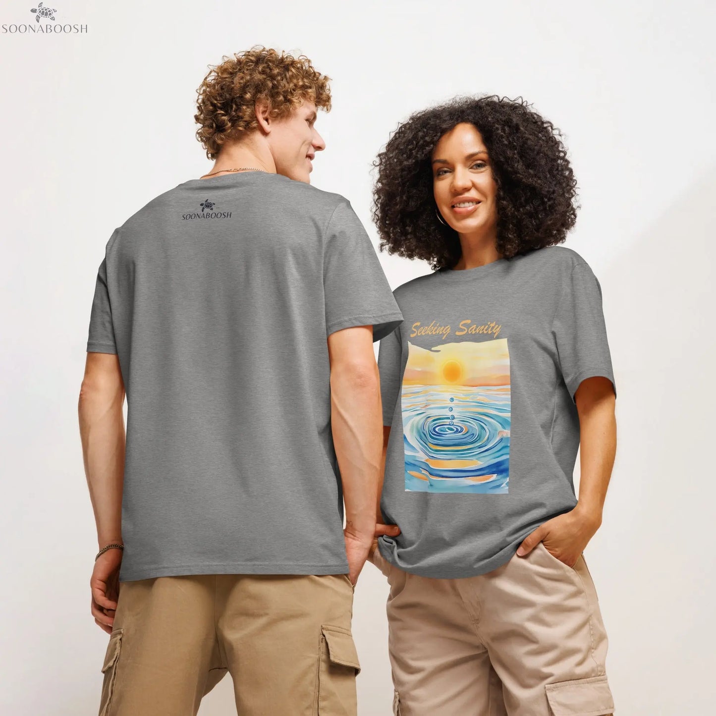 Seeking Sanity T-Shirt | Unisex Organic Cotton Streetwear Tee SOONABOOSH