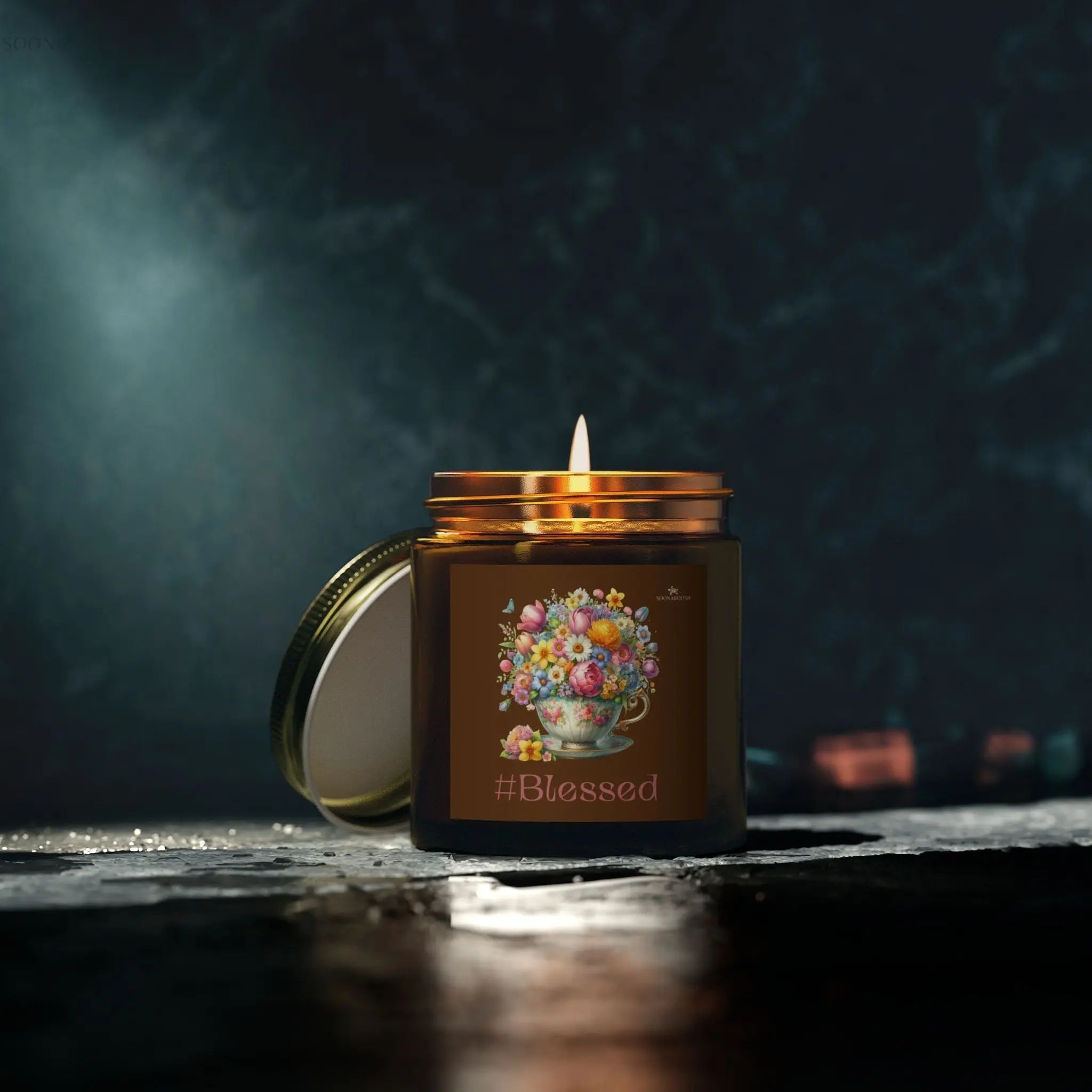 #Blessed Eco-Luxe Scented Candle | Hand-Poured Calm in a Jar Printify