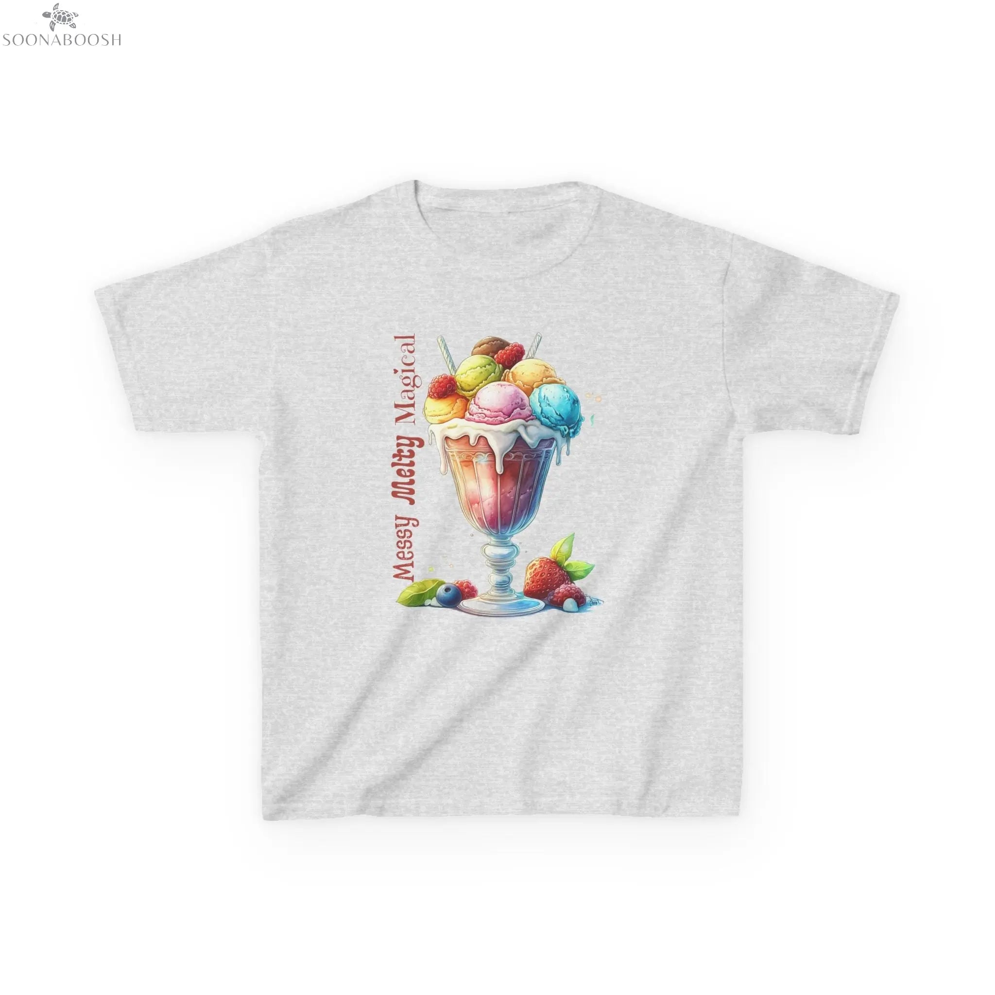 Messy, Melty, Magical Kids' Ice Cream T-Shirt Printify