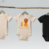 Organic cotton baby bodysuit | King in training soonaboosh