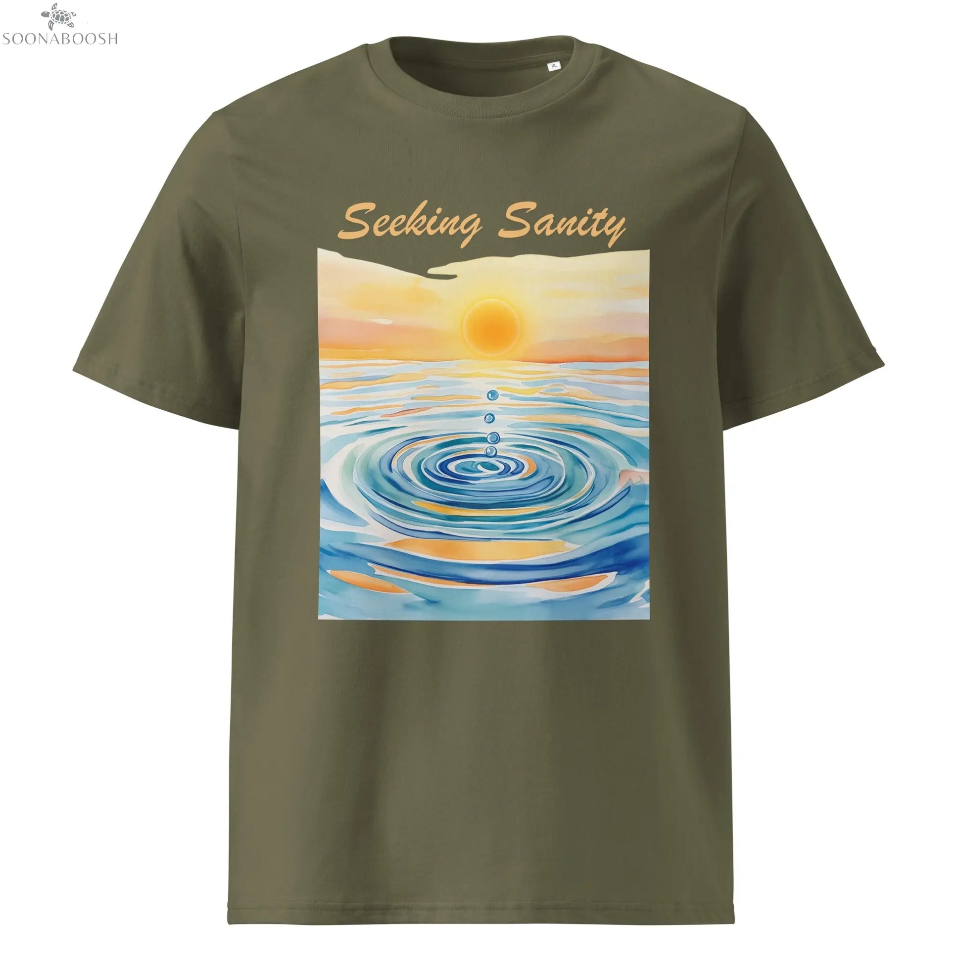 Seeking Sanity T-Shirt | Unisex Organic Cotton Streetwear Tee SOONABOOSH