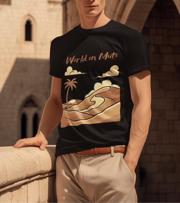 World on Mute unisex organic cotton t-shirt