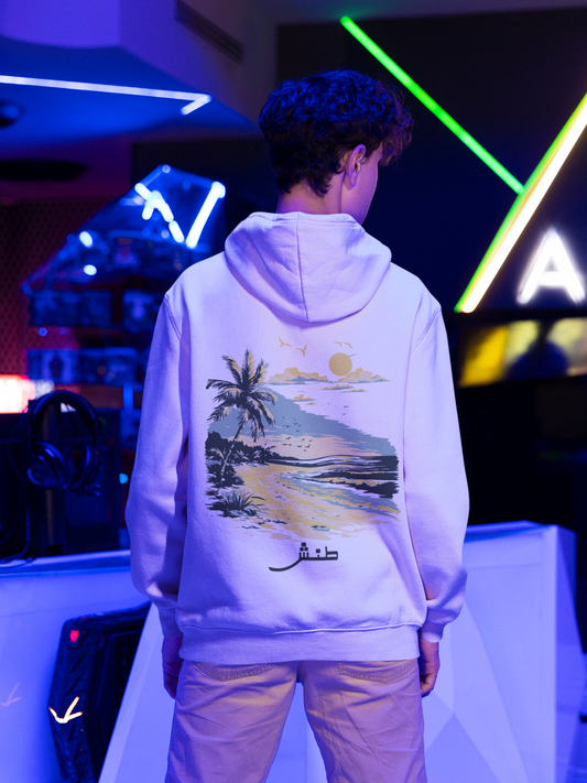 Youth Chill Vibes Beach Scene Hoodie | طنش